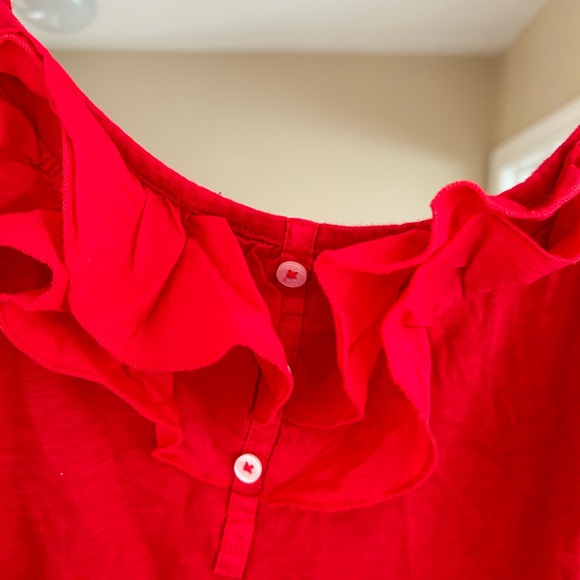 Tommy Hilfiger ruffle red size XL tank top - Picture 3 of 5